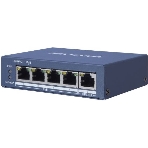 Коммутатор Hikvision DS-3E0505P-E 1x100Mb 4G 4PoE+ 60W неуправляемый, фото 1