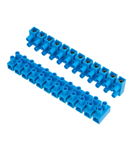 Клеммная винтовая колодка Rexant KВ-35 10-35, ток 80 A, полиэтилен синий (10 шт./уп.)
