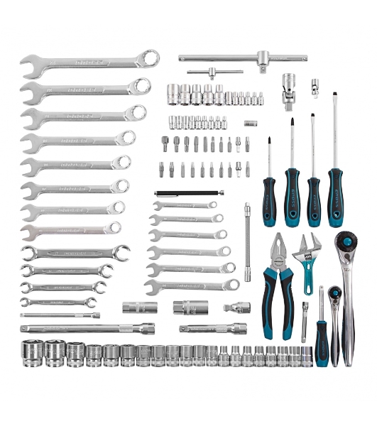 Набор инструментов Gross 1/4', 1/2', CrV, 120 зубьев, 101 предмет