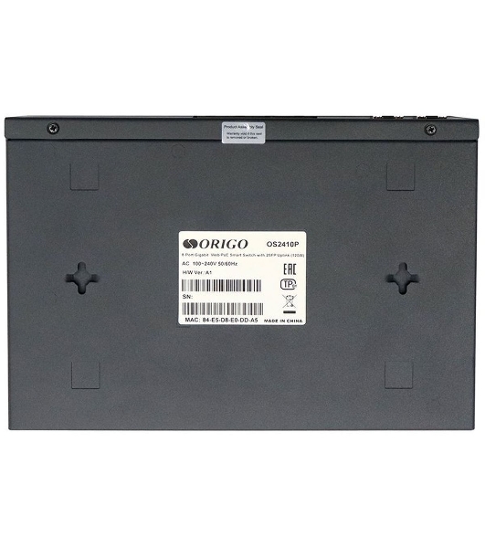 Коммутатор Origo OS2410P/120W OS2410P/120W/A1A 8x1 Гбит/с 2SFP 8PoE 120W настраиваемый