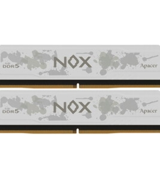 Оперативная память Apacer Nox, DDR5, 32Gb (2x16Gb), 5200MHz, CL40, DIMM, радиатор, серый/черный