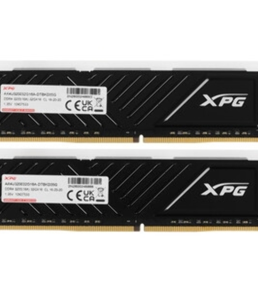 Оперативная память XPG Spectrix D35G RGb, 8Gb (1x8GB), DDR4, 3200MHz, CL16, DIMM, с радиатором, черный, RGb