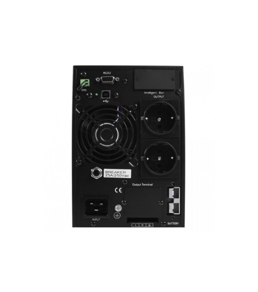 Источник бесперебойного питания Powerman Online 3000 Plus черный external battery pack (not included)(БЕЗ БАТАРЕИ)