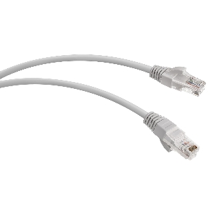 Патч-корд WRline WR-PC-RJ45-UTP-5E-5-GY UTP RJ-45 вил.-вилка RJ-45 cat.5e 5м серый LSZH (уп.:1шт)