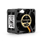 Вентилятор для корпуса ExeGate ExtraSilent ES04020S3P-5 черный, 40 мм, 4800 об/мин, 21 дБ, 3 pin, фото 1