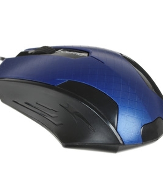 Мышь проводная Qumo Office M14 синий, 1000 dpi, USB, кнопки - 3