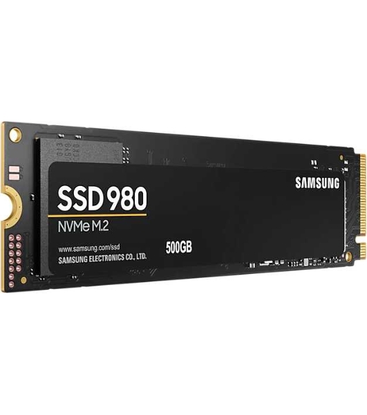 Накопитель SSD Samsung 980 MZ-V8V500BW, 500Gb, PCIe 3.0 x4, M.2 2280, NVMe, R/W 3100/2600