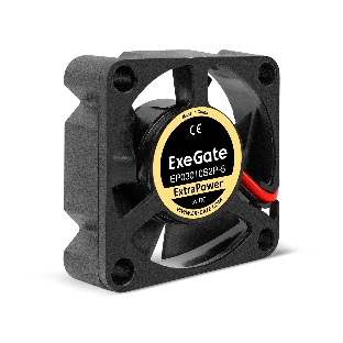 Вентилятор для корпуса ExeGate ExtraPower EP03010S2P-5 черный, 30 мм, 12000 об/мин, 33 дБ, 2 pin