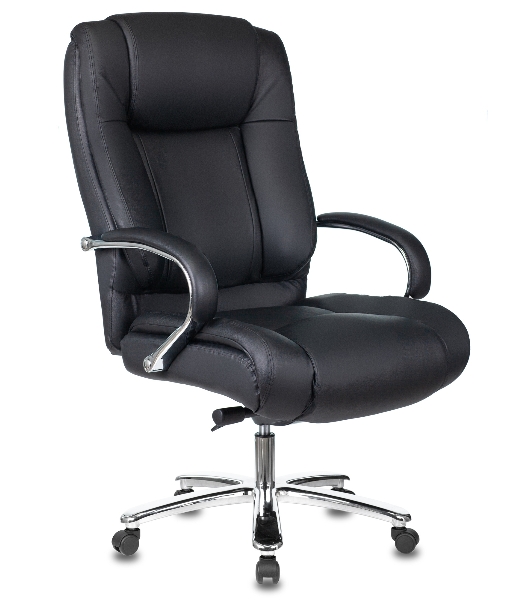 Кресло Бюрократ T-9925SL/BLACK черный, кожа