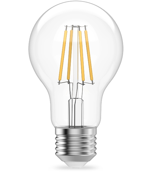 Лампа светодиодная филаментная Gauss Filament 9Вт цок.: E27 груша св. свеч. бел. теп. (упак.: 10 шт)