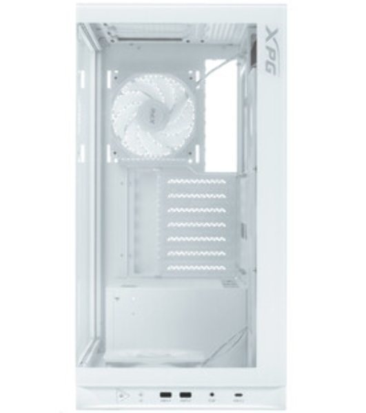 Компьютерный корпус XPG INVADER X WHITE (INVADERXMT-WHCWW) Mid-Tower Gaming ATX PC Case with Panoramic View, Tempered Glass Panels, and RGb Lighting Black