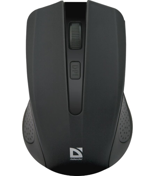 Мышь беспроводная Defender Accura MM-935 черный, 1600 dpi, радиоканал, USB, кнопки - 4