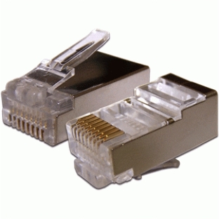 Коннектор LANMASTER RJ45 STP 8P8C, универсальный, cat.6A, 100 шт.