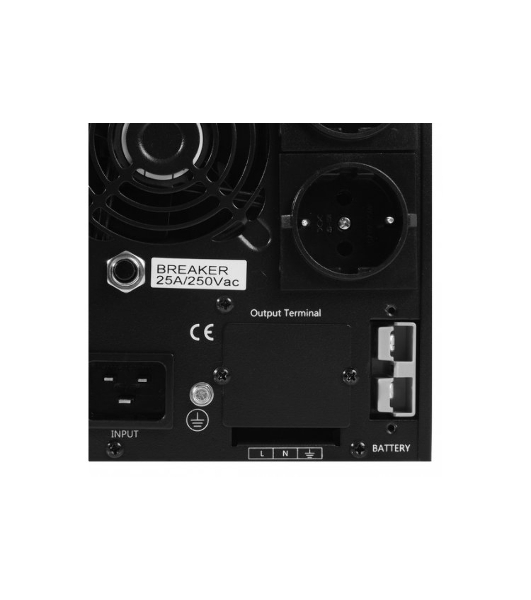 Источник бесперебойного питания Powerman Online 3000 Plus черный external battery pack (not included)(БЕЗ БАТАРЕИ)