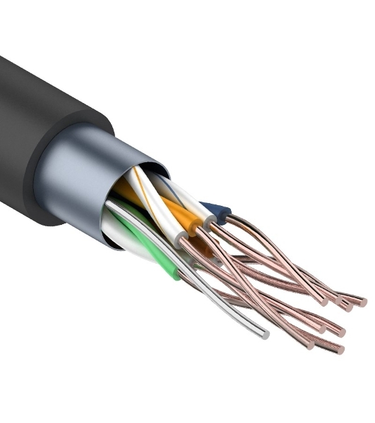 Кабель витая пара Rexant FTP 4PR 24AWG, cat.5e наружный (OUTDOOR) (бухта 305 м)