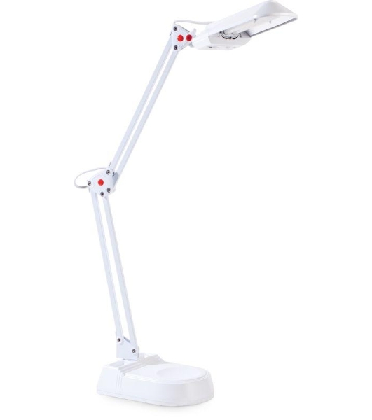 Светильник Camelion KD-017A C01 kd-017a с01 белый настольный в к-те база+струбцина 230v 11w