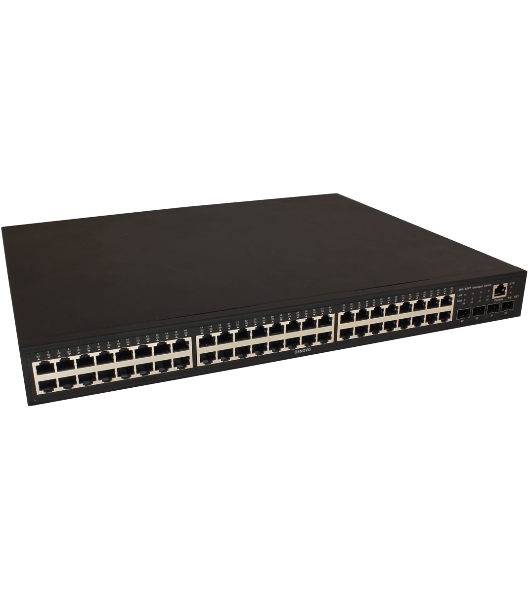 Коммутатор управляемый OSNOVO L2 PoE Gigabit Ethernet на 48 RJ45 PoE + 4*GE SFP, до 30W на порт, суммарно до 800W