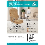 Кресло Бюрократ T-9950SL Fabric Velvet 90 светло-коричневый, ткань, фото8