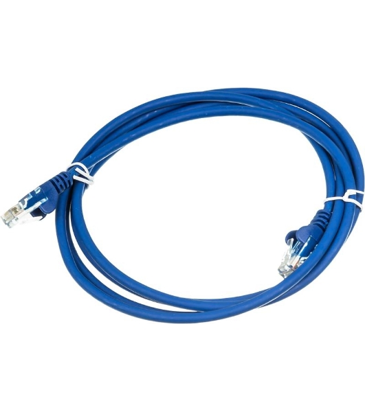 Патч-корд LANMASTER UTP LAN-PC45/U5E-2.0-BL вилка RJ-45-вилка RJ-45 cat.5е 2м синий LSZH (уп.:1шт)