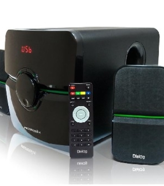 Акустическая система Dialog Progressive AP-203 черный 2.1, 18W+2*10W RMS, USB+SD reade
