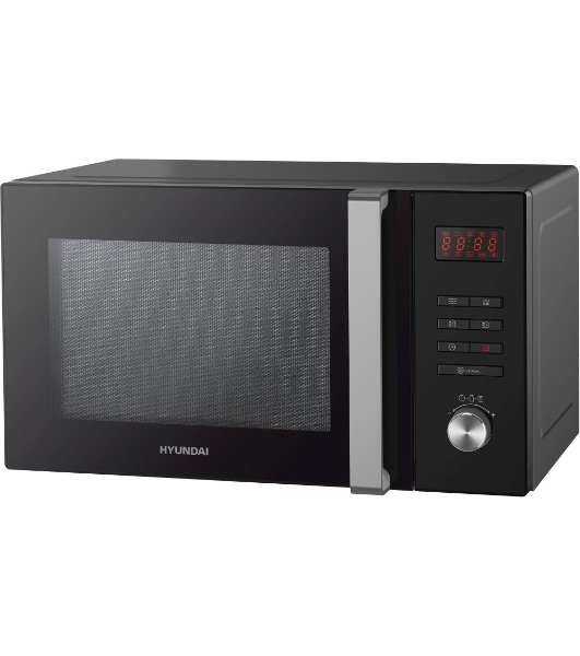 Микроволновая печь Hyundai HYM-M2062 черный, 23 л, 800 Вт, переключатели - кнопки, поворотный механизм