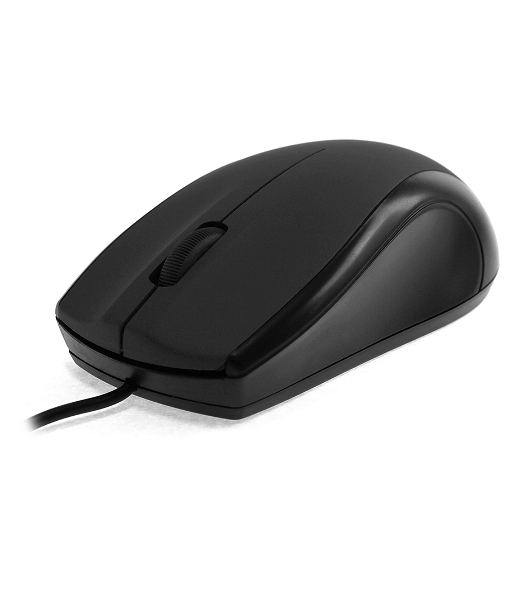 Мышь проводная Crown CMM-31 черный, 1000 dpi, USB, кнопки - 3