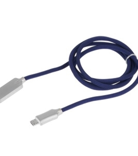 Кабель USB2.0 Cablexpert CC-P-mUSB02Bl-1M, AM/microB, серия Platinum, длина 1м, синий, блистер
