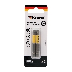 Бита для шуруповерта Kranz Torx T25х50 мм (2 шт./уп.), фото 1