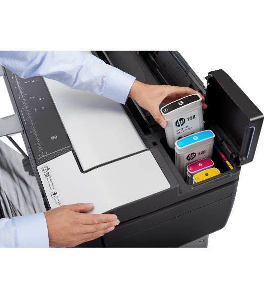 Плоттер струйный HP DesignJet T830 MFP (F9A28D), A1, 24', цветной, печ. A1 за 26 сек., 610 мм, 2400x1200 dpi, Wi-Fi, USB 2.0, Ethernet