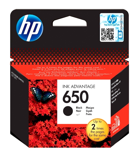 Картридж струйный HP 650 CZ101AE черный для HP DJ IA 2515