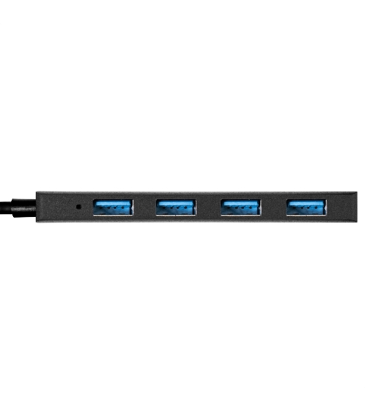 USB-концентратор 4-в-1 ExeGate DUB-4CP/3 (кабель-адаптер USB Type C --> 4xUSB3.0, Plug&Play, черный)