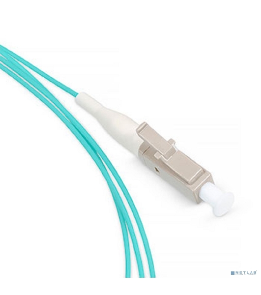 Пигтейл Cabeus, LC, OM3 50/125, 1,5м, бежевый хвостовик, бирюзовый