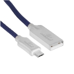 Кабель USB2.0 Cablexpert CC-P-mUSB02Bl-1M, AM/microB, серия Platinum, длина 1м, синий, блистер, фото5