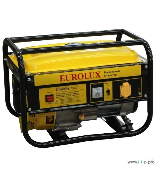 Электрогенератор бензиновый Eurolux G4000A, 3.3 кВт, 68 дБ, 39 кг