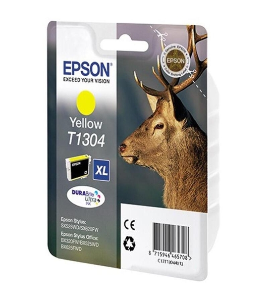 Картридж струйный Epson C13T13044012 желтый для Epson SX525WD/SX535WD/B42WD/BX320FW/BX625FWD/BX635FWD/WF-7015/7515/7525 (10.1мл)