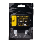 Кабель-переходник AUX Cablexpert CCA-LM3.5F-AL Lightning(M)/Jack3.5(F), алюминий+нейлон.оплётка, 0.15м, пакет, фото3