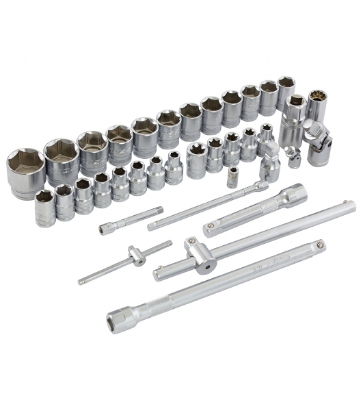 Набор инструментов Gross 1/4', 1/2', CrV, 120 зубьев, 101 предмет