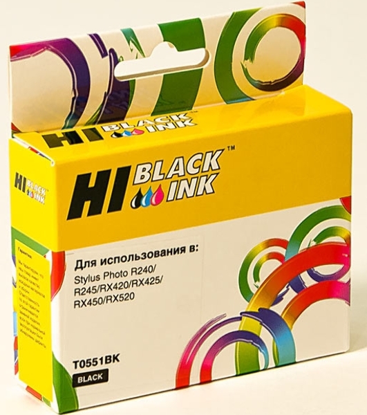 Картридж Epson Stylus Photo R240/RX420/RX520 (Hi-black) new, C13T055140, BK