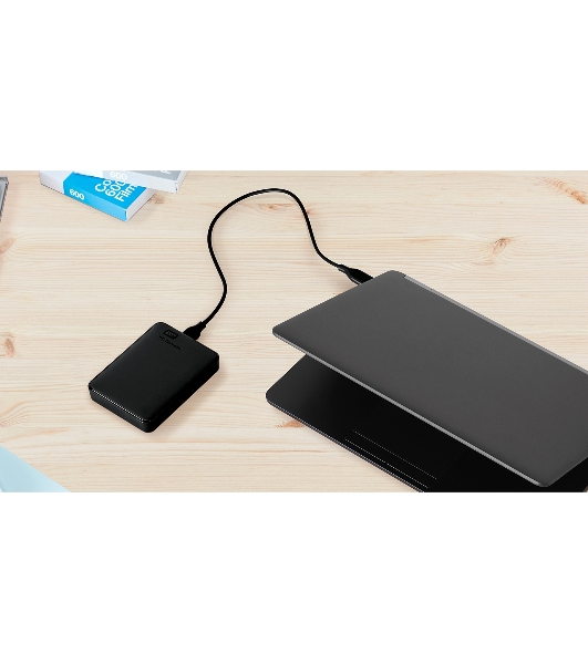 Внешний HDD 2.5' Western Digital Elements Portable, 4TB, USB 3.2 Gen 1 Type-A, 5400 rpm, черный