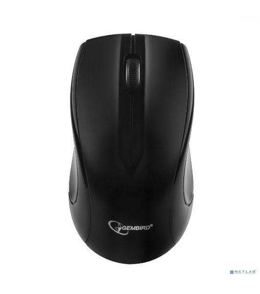 Мышь беспроводная Gembird MUSW-320 черный, 1000 dpi, радиоканал, USB, кнопки - 3