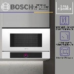 Микроволновая печь встраиваемая Bosch BFL7221W1 белый, 21 л, 900 Вт, переключатели - поворотный механизм/сенсор, фото11