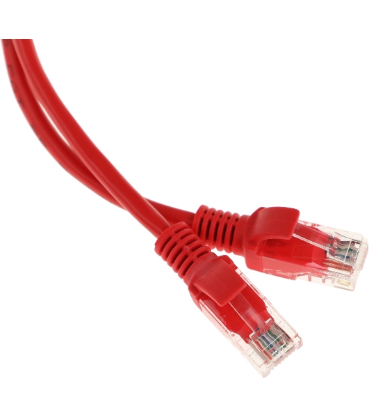 Патч-корд UTP Cablexpert cat.5e, 0.5м, литой, многожильный, красный