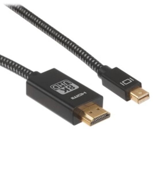 Переключатель-разветвитель Telecom miniDP-M --> HDMI-M 1.8m, 8K@60Hz, медь,Telecom TA582-1.8M