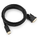 Кабель DisplayPort-DVI Gembird/Cablexpert 3м, 20M/19M, черный, экран, пакет, фото 1