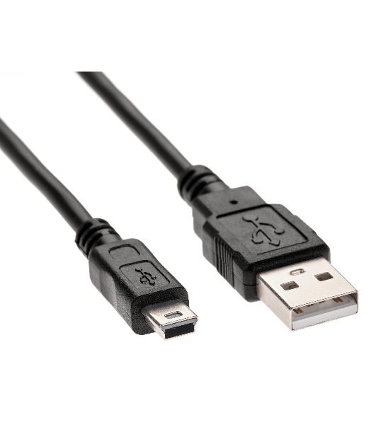 Кабель USB 2.0 A-->mini-B 5P (1м) черный TELECOM/VCOM TC6911BK-1.0M