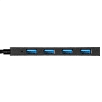 USB-концентратор 4-в-1 ExeGate DUB-4P/3 (кабель-адаптер USB3.0 --> 4xUSB3.0, Plug&Play, черный), фото2
