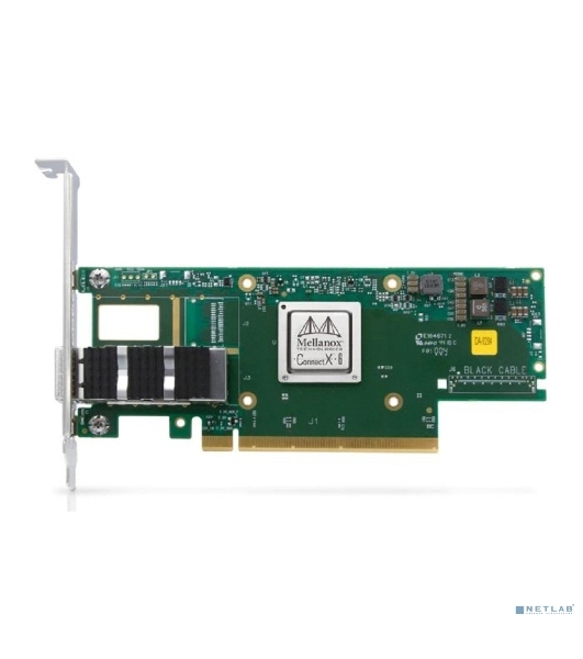 Сетевая карта Mellanox ConnectX-6 VPI adapter card, 100Gb/s (HDR100, EDR IB and 100GbE), dual-port QSFP56, PCIe3.0/4.0 x16, tall bracket