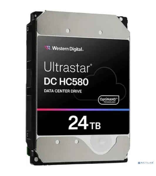 Жесткий диск WD SATA-III 24TB WUH722424ALE6L4 Server Ultrastar DC HC580 (7200rpm) 512Mb 3.5'