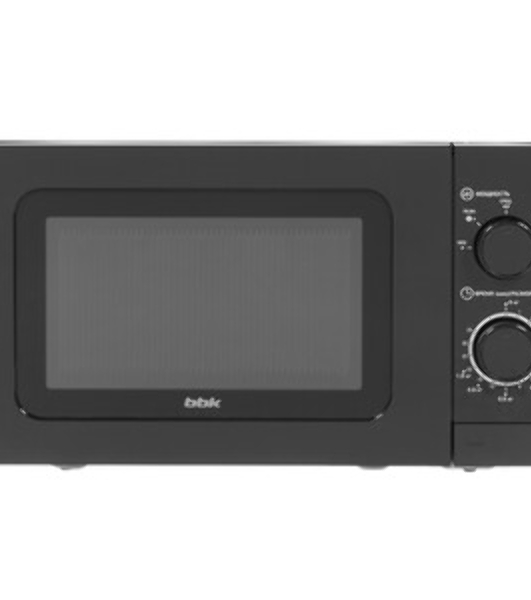 Микроволновая печь BBK 20MWS-717M/B черный, 20 л, 700 Вт, переключатели - поворотный механизм