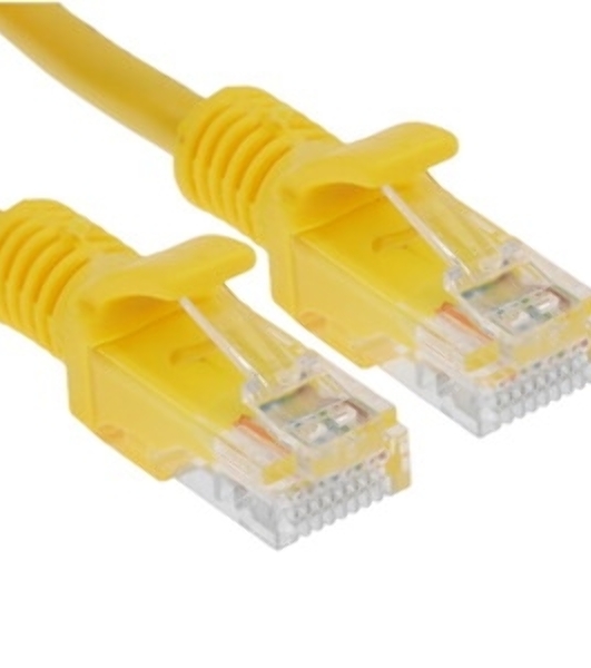 Патч-корд UTP Cablexpert cat.5e, 1.5м, литой, многожильный, желтый